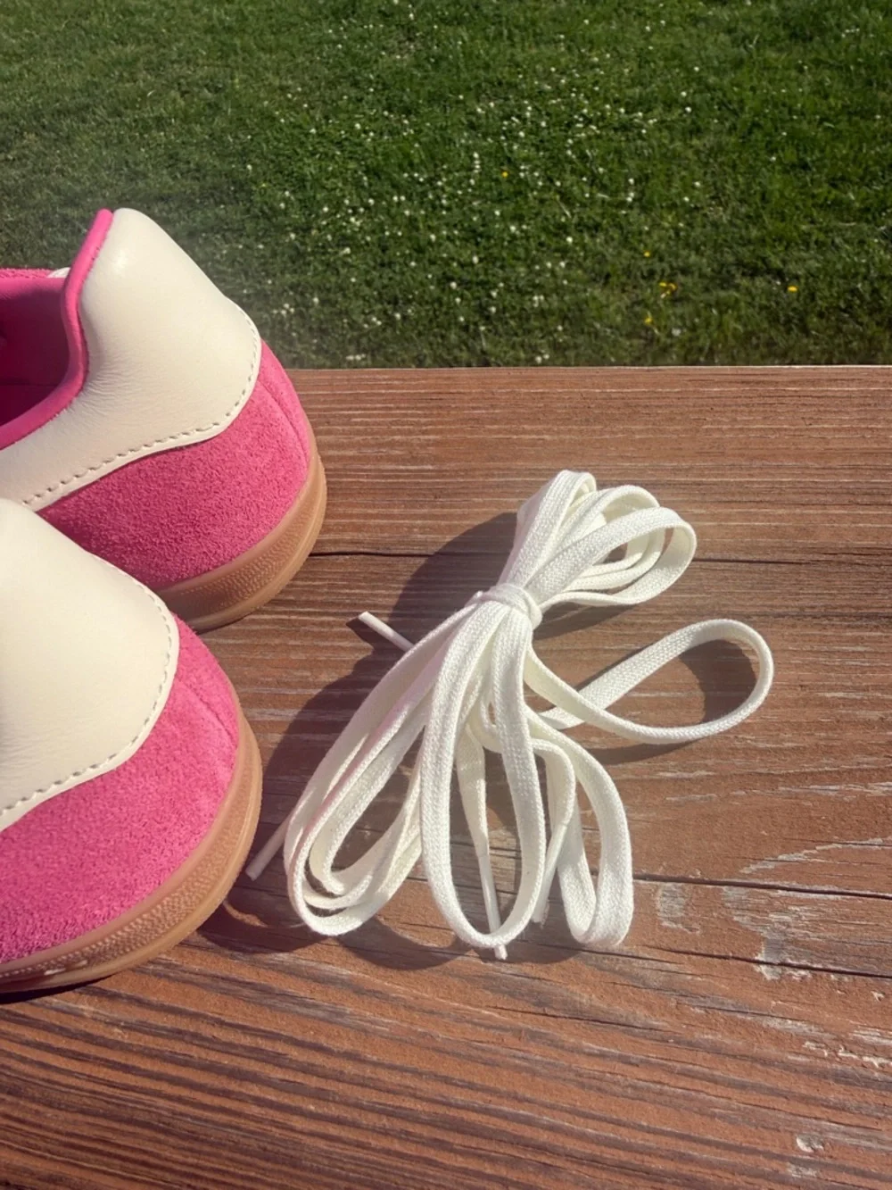 Adidas Gazelle Indoor Gum Pink and White Sneakers Size 8 - Picture 8 of 12